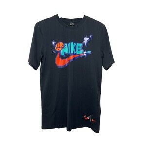 Nike basketball Div. Vol. 01 City Exploration Men's Small Black Graphic Tshirt